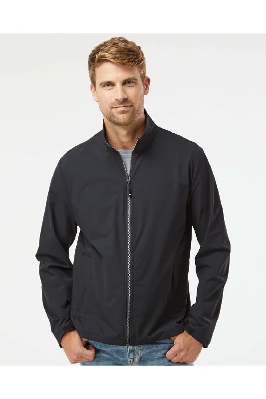 Men jackets with a built - in hood that can be stowed away when not in useWeatherproof Mens CoolLast Performax Wind & Water Resistant Full Zip Jacket - Black