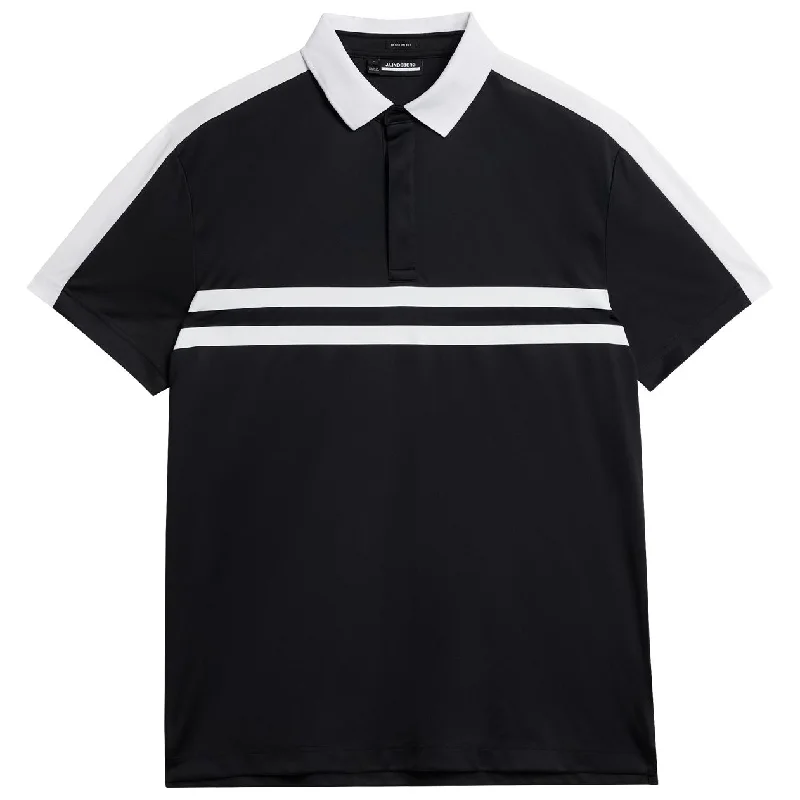 Men's breathable cotton blend polo shirts for summer outingsArmand Regular Polo Black - W23