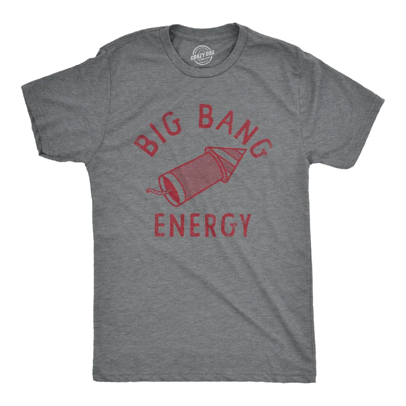 Men's eco - friendly recycled t - shirts for sustainable fashion choicesBig Bang Energy Men's T Shirt