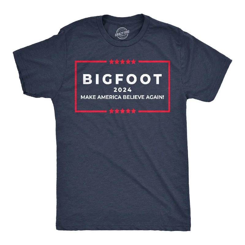 Men's distressed denim - look t - shirts with a rugged appealBigfoot 2024 Men's T Shirt