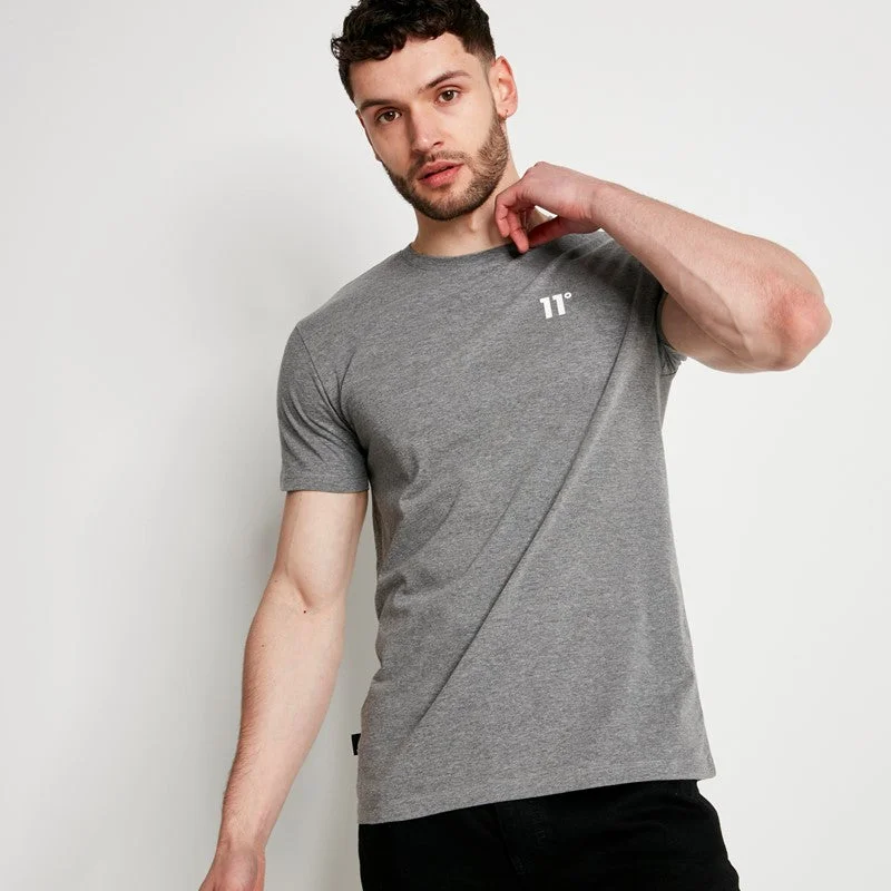 Men's thermal t - shirts with a high - neck design for cold weatherCore Muscle Fit T-Shirt - Charcoal Marl