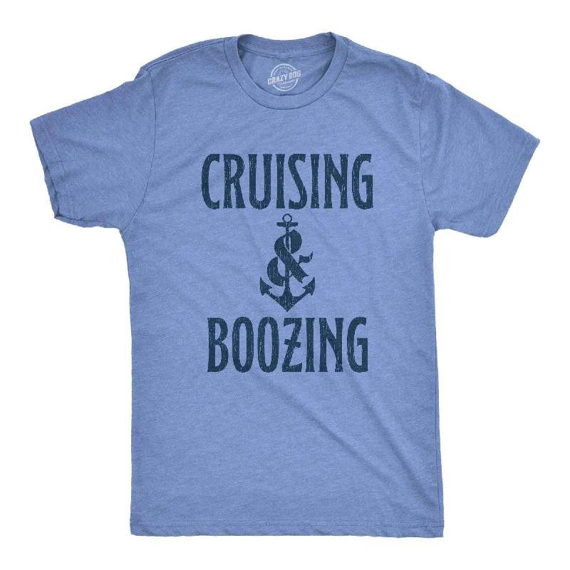 Men's organic cotton crew - neck t - shirts for everyday comfortCruising And Boozing Men's T Shirt