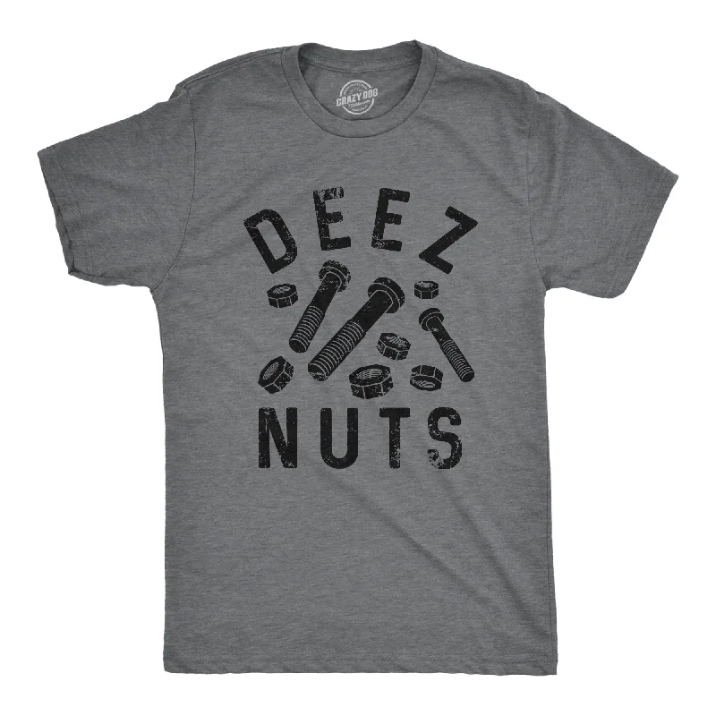 Men's antimicrobial t - shirts for odor - free freshness during travelDeez Nuts (And Bolts) Men's T Shirt