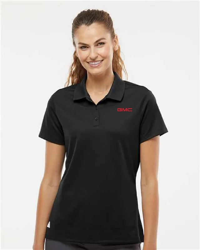 Men's ribbed cuffs and hem polo shirts for a textured lookGMC Women's Adidas Polo