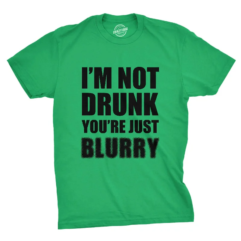 Men's polo t - shirts with a contrast collar for a preppy lookI'm Not Drunk You're Just Blurry Men's T Shirt