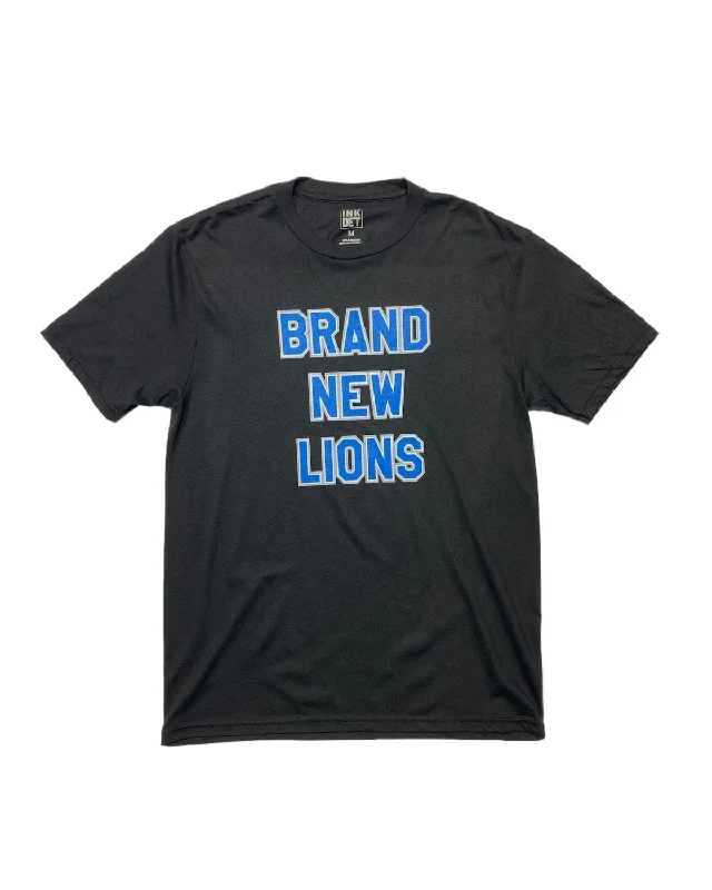 Men's smart - casual checkered t - shirts for semi - formal occasionsInk Detroit - Brand New Lions Tri-Blend T-Shirt - Black