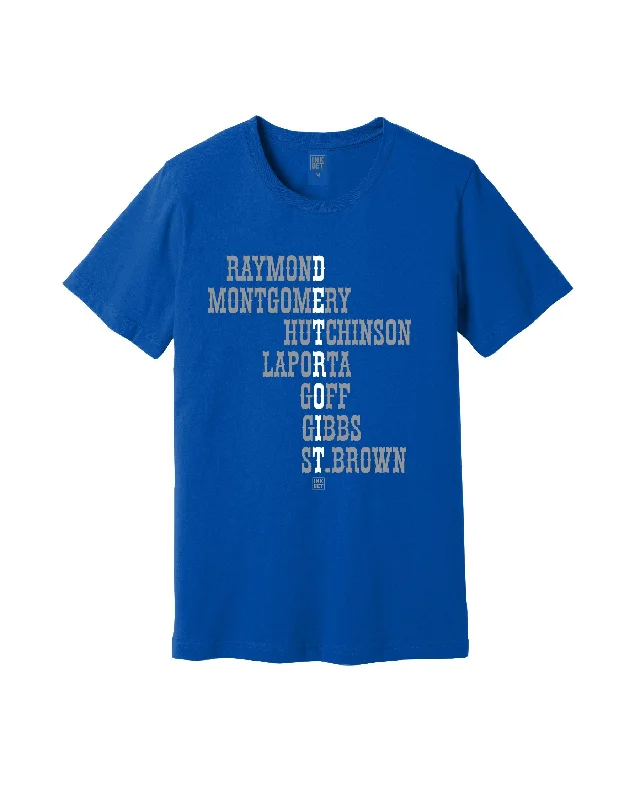 Men's plus - size pocket t - shirts with a classic lookInk Detroit - Starting Lineup T-Shirt - Blue