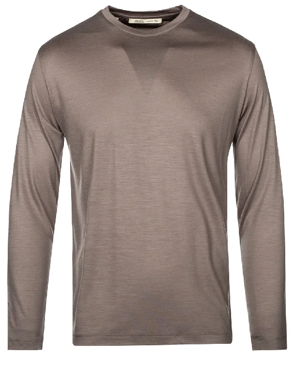 Men's organic cotton crew - neck t - shirts for everyday comfortReda Active Longsleeve T-Shirt Olive