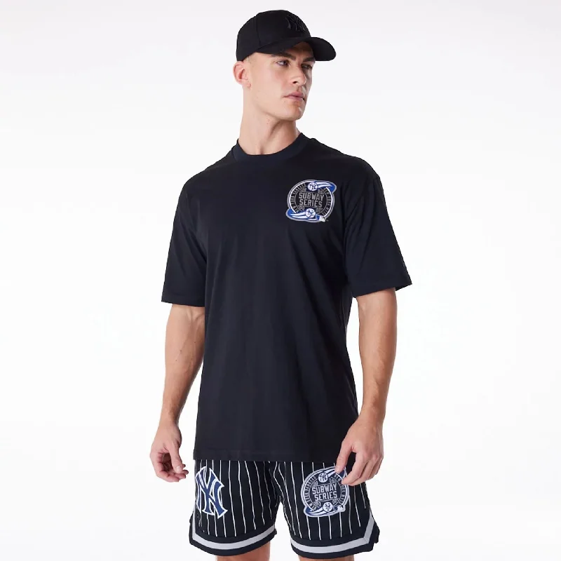 Men's moisture - wicking athletic t - shirts for intense workoutsNew York Yankees New Era Australia Black Oversized T-Shirt