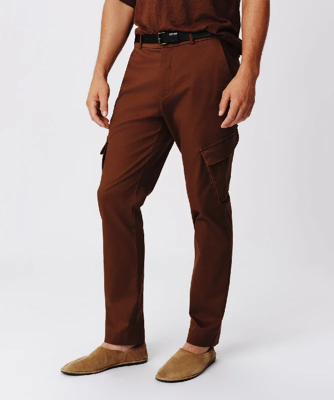 Men's lightweight performance t - shirts for running marathonsCotton Twill Cargo Pant - Pecan Brown