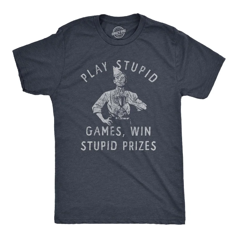 Men's polo t - shirts with a contrast collar for a preppy lookPlay Stupid Games Win Stupid Prizes Men's T Shirt