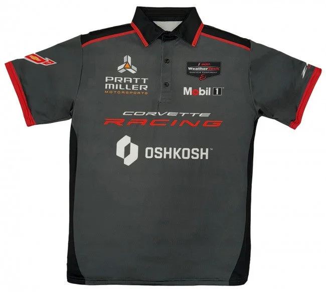 Men's antimicrobial polo shirts for odor - free daily wearPratt Miller Motorsports Corvette Racing Sublimated Polo