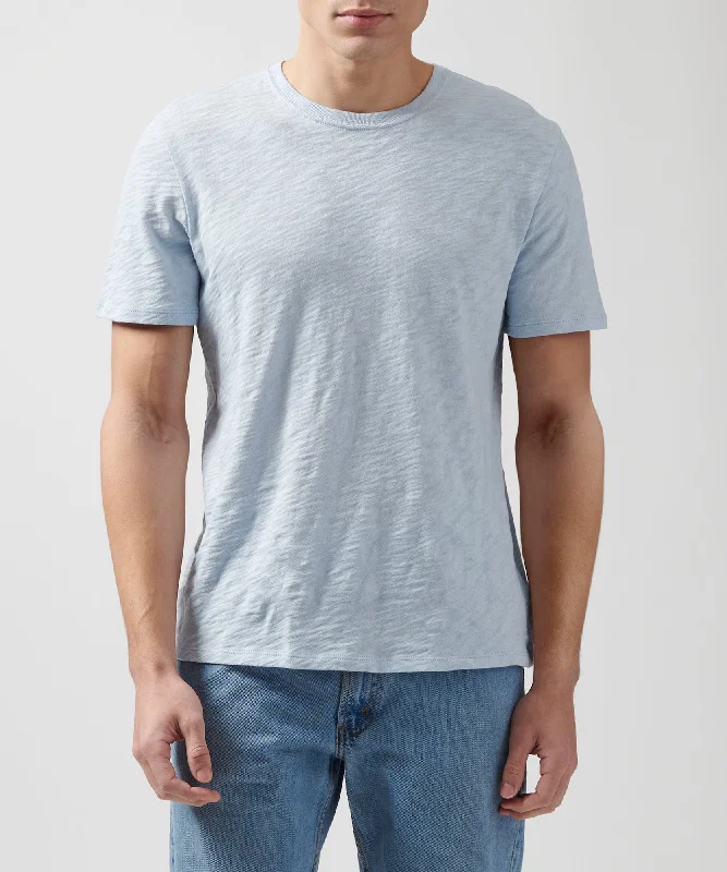 Men's organic cotton crew - neck t - shirts for everyday comfortSlub Jersey Crew Neck Tee - Powder Blue