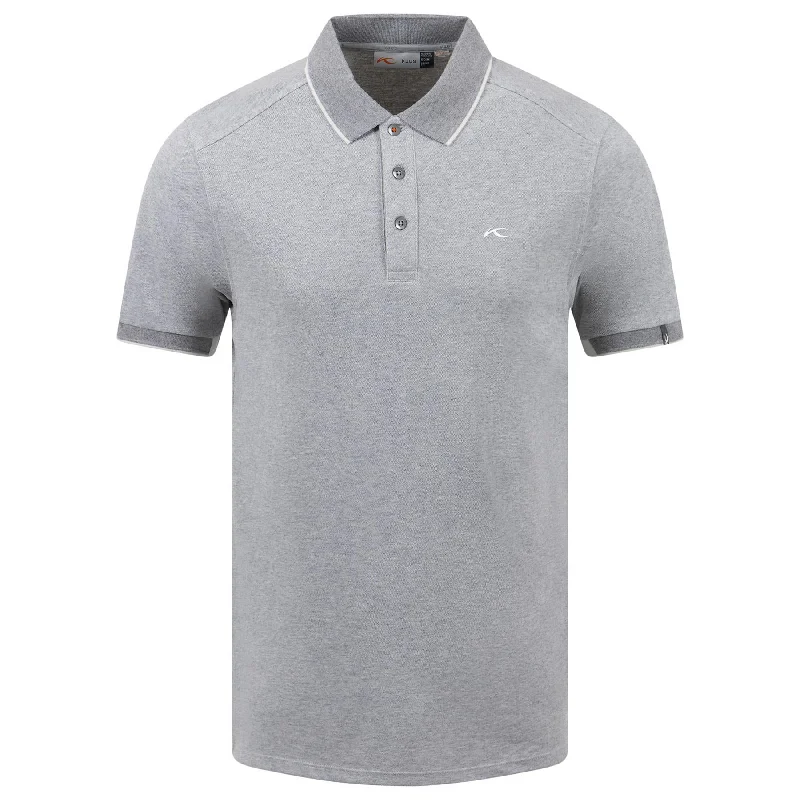 Men's quick - dry polo shirts for water sports activitiesStan Polo Grey Melange - AW24