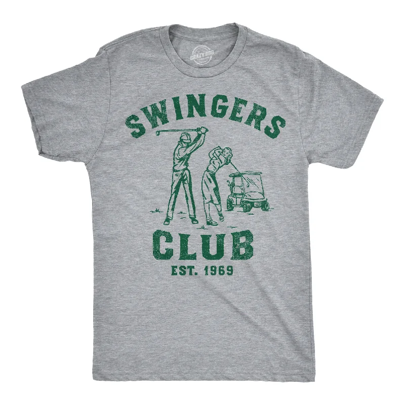 Men's thermal t - shirts with a high - neck design for cold weatherSwingers Club Men's T Shirt