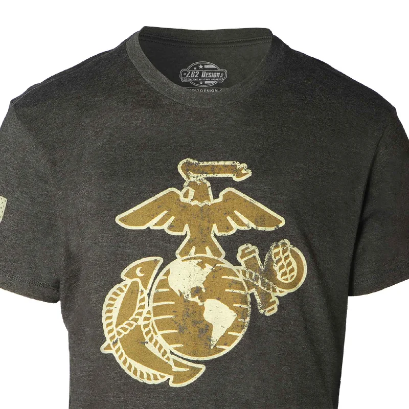 Men's lightweight performance t - shirts for running marathonsVintage-Look Graphic Marine Corps EGA T-shirt