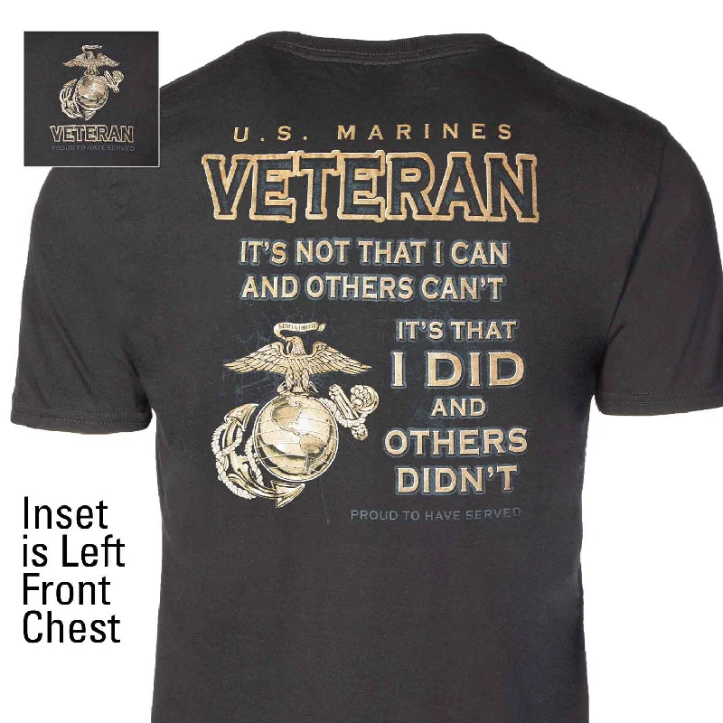 Men's long - sleeve henley t - shirts with button - down placketsMarine Corps Veteran 'Proud To Have Served' T-shirt