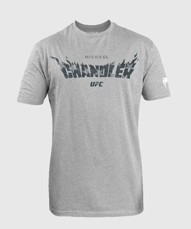 Men's short - sleeve linen t - shirts for summer beach outingsUFC Unrivaled by Venum Michael Chandler Men’s T-Shirt - Heather Grey