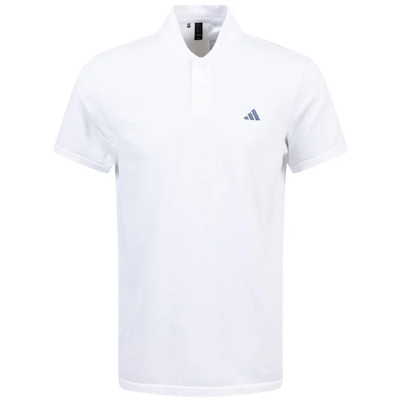 Men's lightweight performance polo shirts for tennis matchesUltimate365 Tour PRIMEKNIT Polo White - SS24