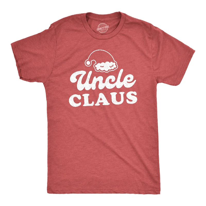 Men's button - front t - shirts with a unique artistic printUncle Claus Men's T Shirt