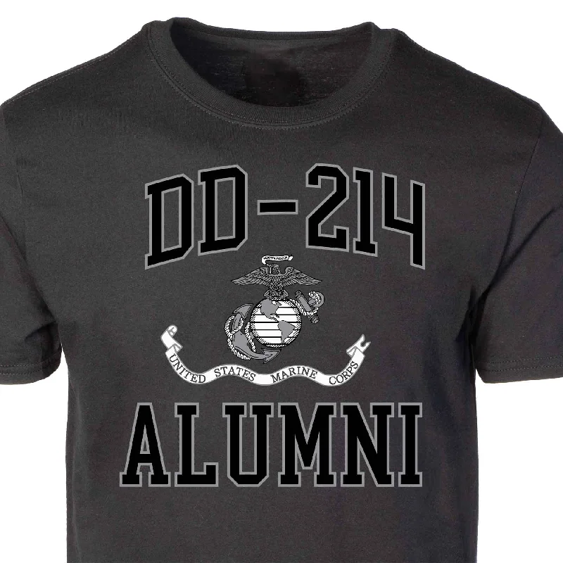 Men's eco - friendly recycled t - shirts for sustainable fashion choicesUSMC DD-214 Alumni T-shirt, Black