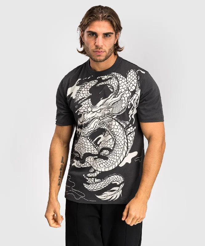 Men's tie - dye t - shirts with a bohemian styleVenum Dragon’s Flight Men’s T-Shirt - Charcoal Grey/Cream White